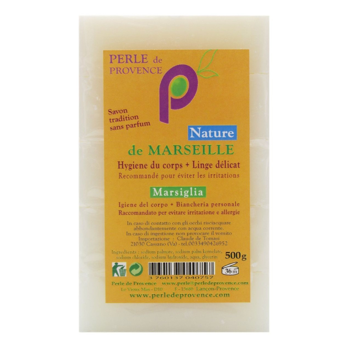 PERLE DE PROVENCE SAPONETTE DI MARSIGLIA 5 PZ