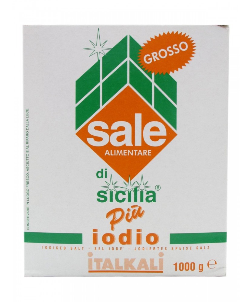 Sale di Sicilia iodato grosso 1 kg - Drogheria Olimpia Online