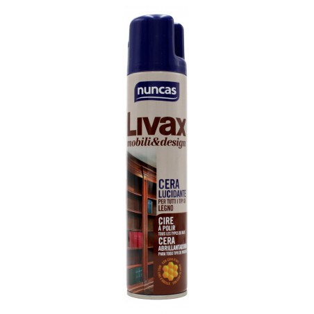 Nuncas Livax Mobili&Design Cera Lucidante Spray 300 Ml