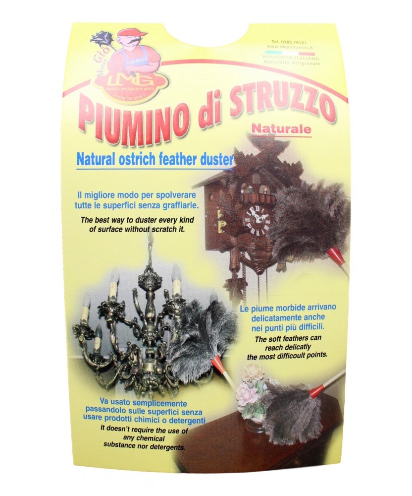 Piumino Di Struzzo Naturale Modello 1 1 Pz