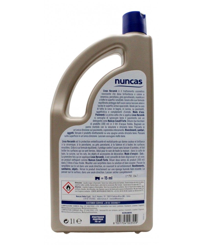 Nuncas Livax Cera Keramik 1 Lt