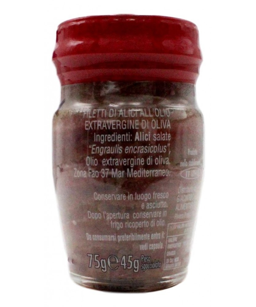 Callipo Filetti Di Alici All'Olio Extra Vergine Di Oliva 75 Gr
