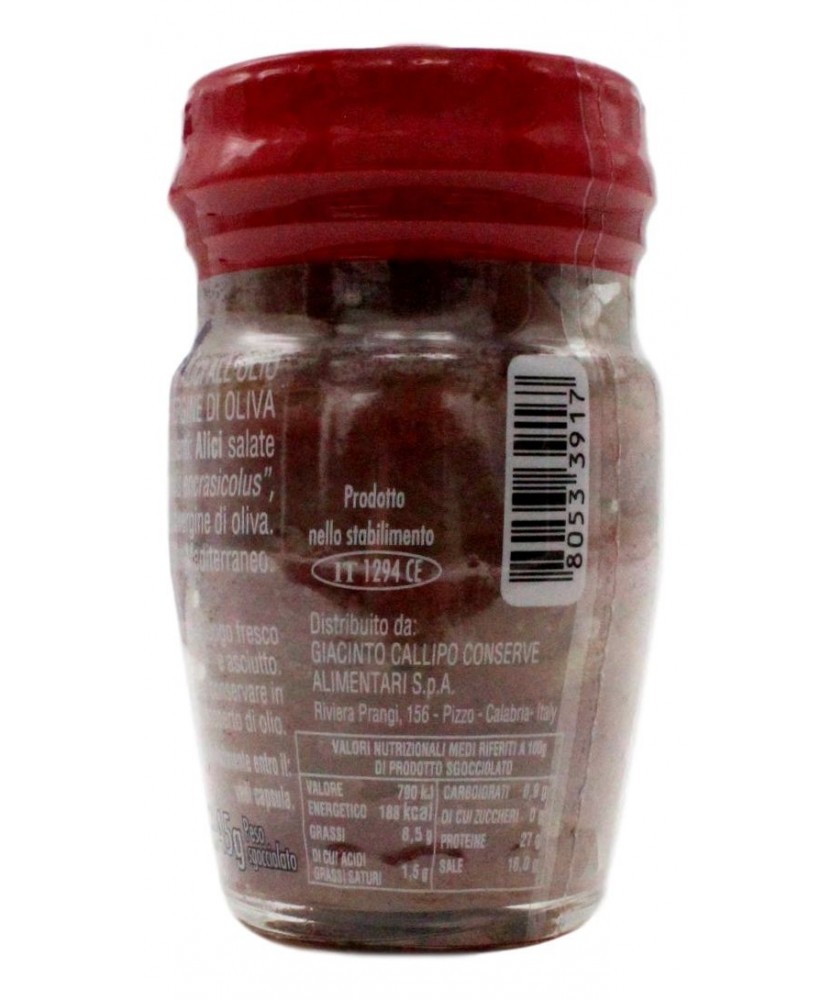 Callipo Filetti Di Alici All'Olio Extra Vergine Di Oliva 75 Gr