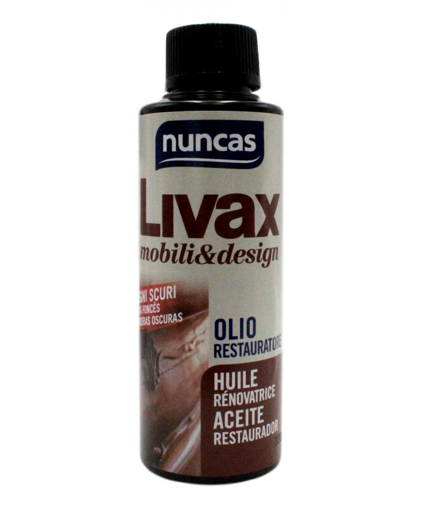 Nuncas Livax Mobili&Design Olio Restauratore Legni Scuri 120 Ml