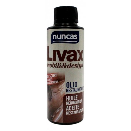 Nuncas Livax Mobili&Design Olio Restauratore Legni Scuri 120 Ml