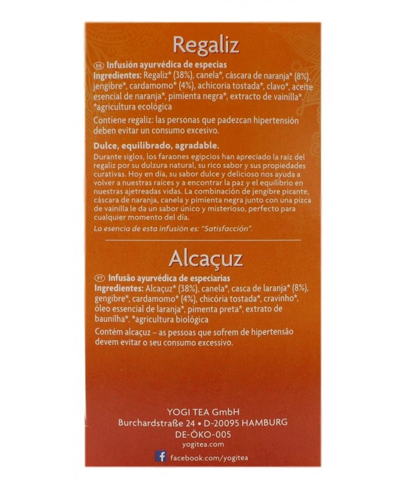 Yogi Tea Liquirizia 17 Bustine