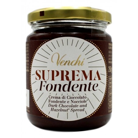 Venchi Suprema Crema Di Cioccolato Fondente E Nocciole 250 Gr