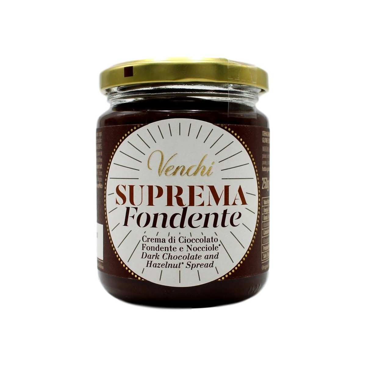 Venchi Suprema Crema Di Cioccolato Fondente E Nocciole 250 Gr