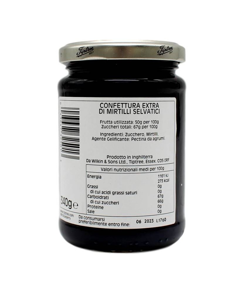 Wilkin & Sons Ltd Wild Blueberry Confettura Extra Di Mirtilli Selvatici 340 Gr