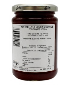 Wilkin & Sons Ltd "TAWNY" Orange Marmellata Scura Di Arance Con Scorza Spessa 340 Gr