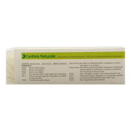 Dhanvantari Canfora Naturale Indiana In Tavolette 16 Pz