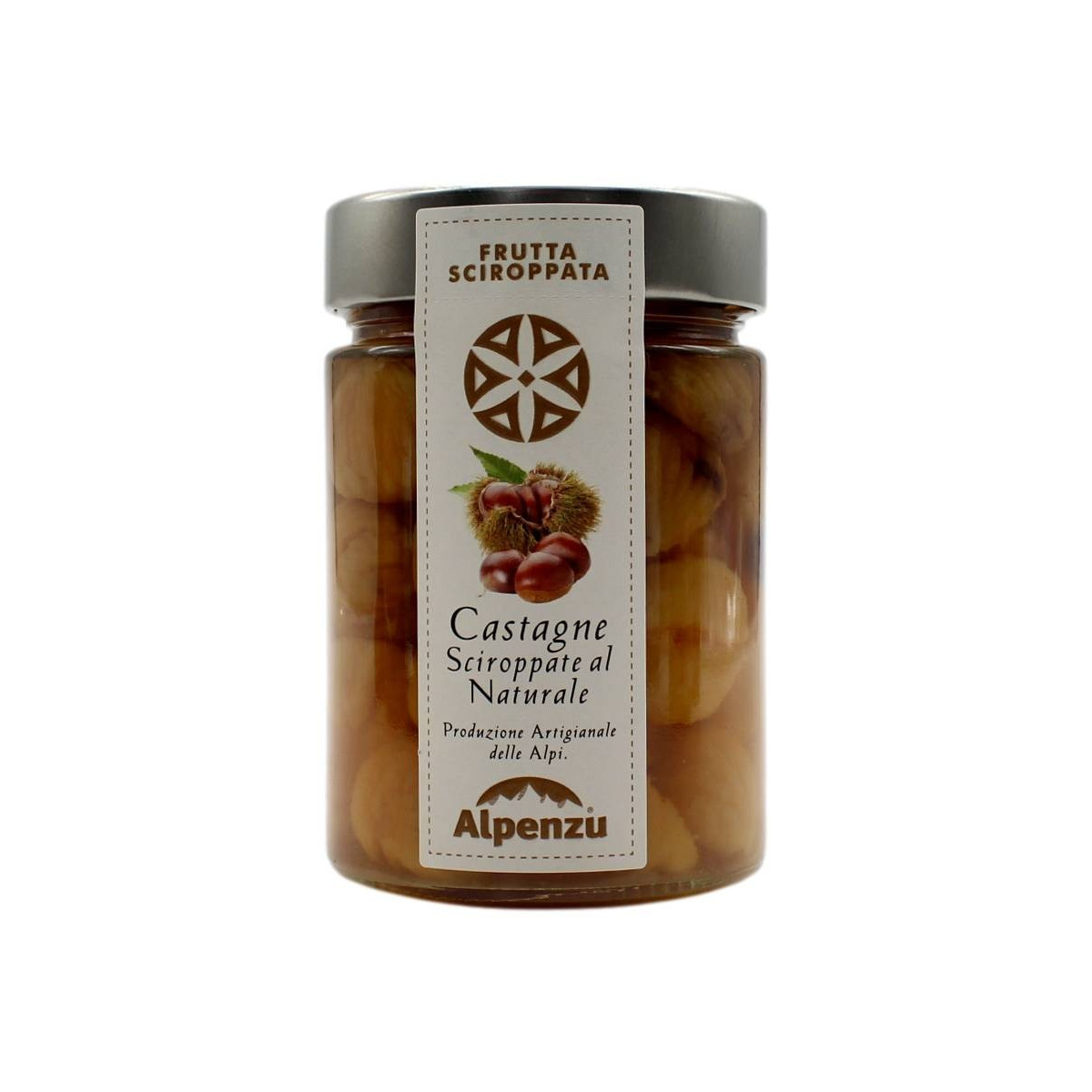 Alpenzu Castagne Sciroppate Al Naturale 400 Gr