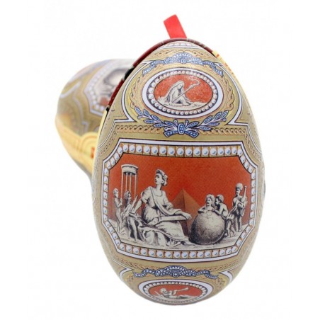vima faberge' egg "angel" di metallo con ovetti di cioccolato al latte 100 gr