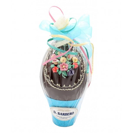 BARBERO UOVO DECORATO EXTRA FONDENTE 550 GR