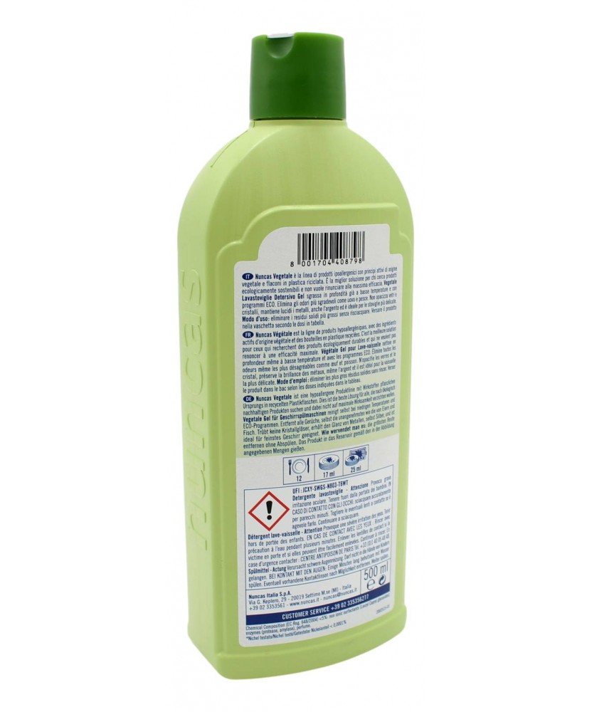 Nuncas Vegetale Lavastoviglie Detersivo Gel 500 Ml