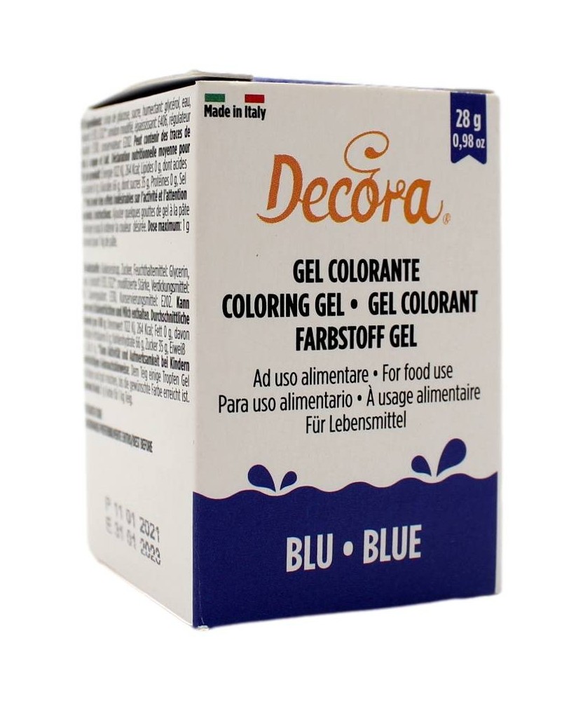Decora Gel Colorante Ad Uso Alimentare Blu 28 Gr