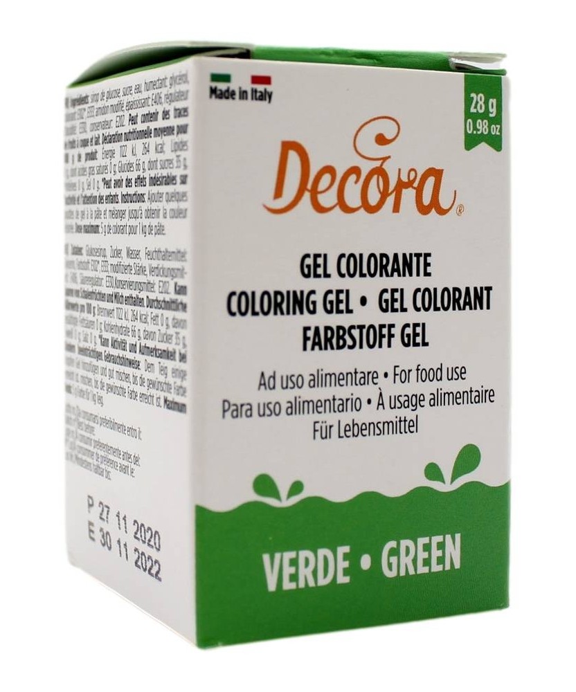 Decora Gel Colorante Ad Uso Alimentare Verde 28 Gr