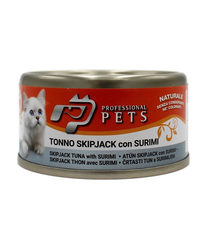 PROFESSIONAL PETS GATTO TONNO SKIPJACK CON SURIMI