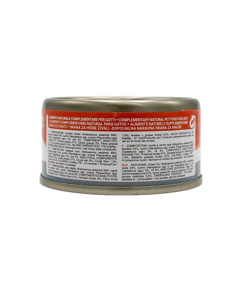 PROFESSIONAL PETS GATTO TONNO SKIPJACK CON SURIMI