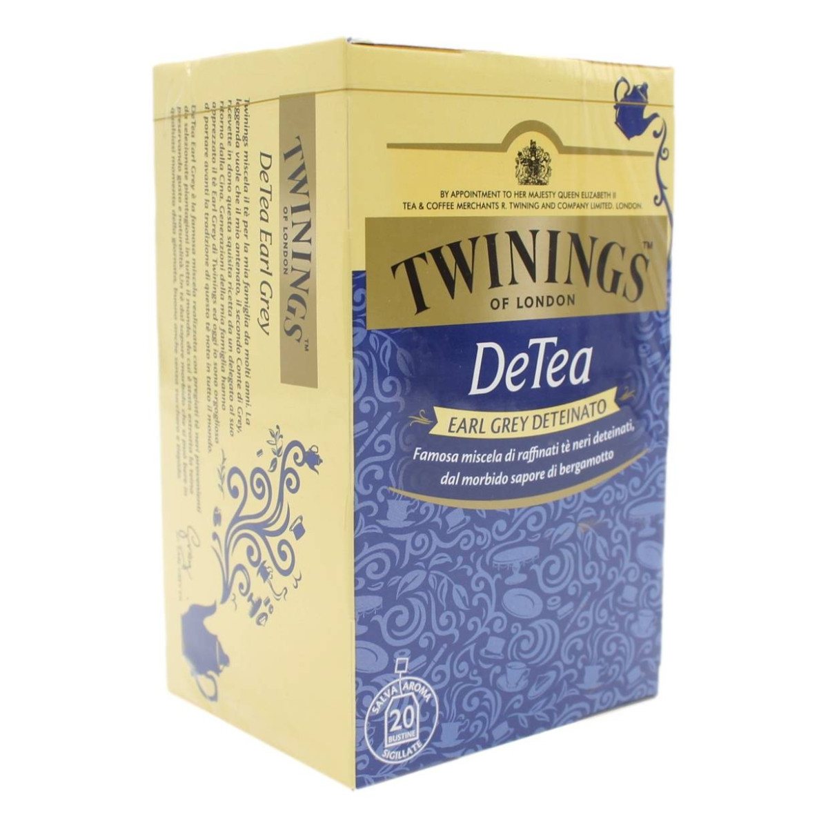 Te' earl grey deteinato Twinings da 20 filtri