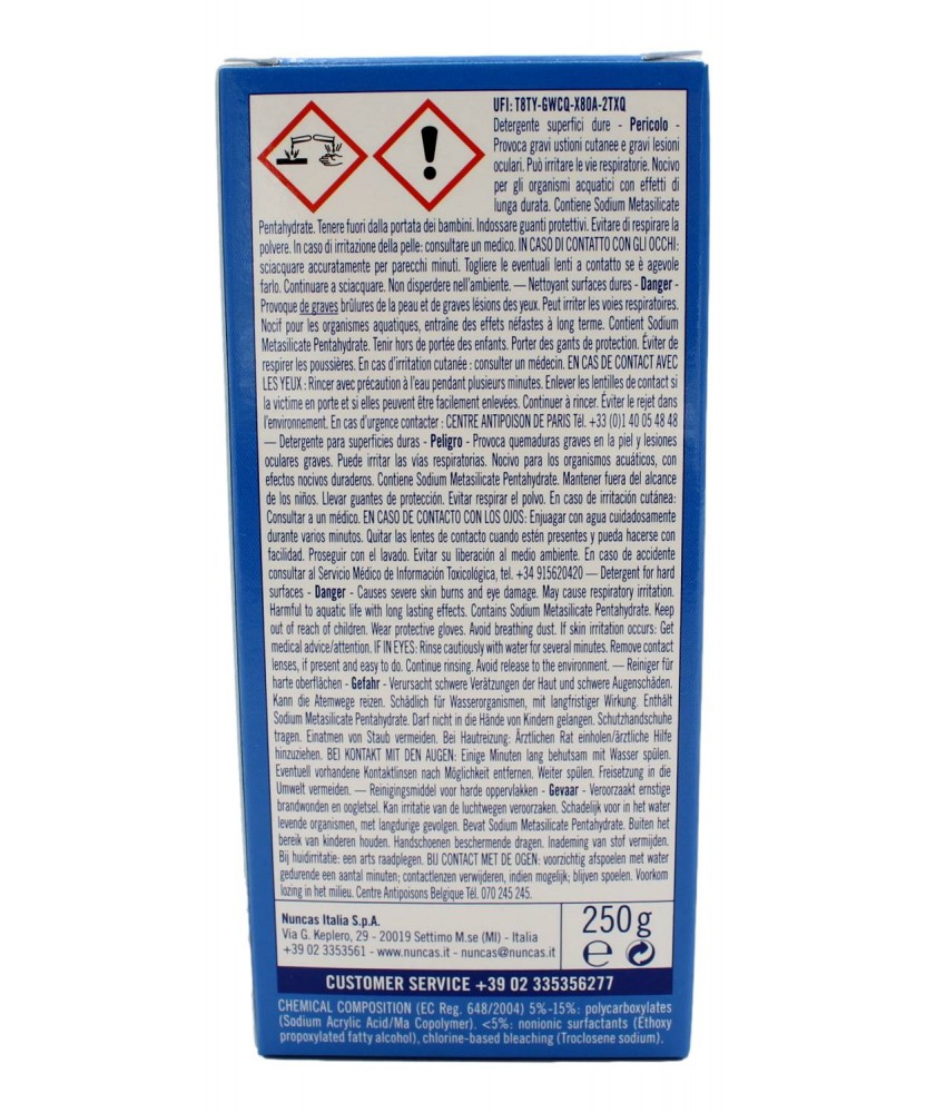 NUNCAS LAVATRICE SGRASSANTE IGIENIZZANTE