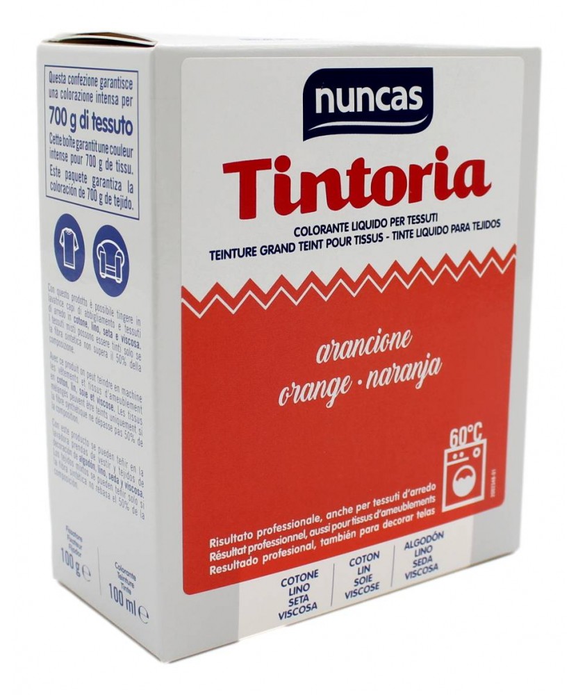 NUNCAS TINTORIA COLORANTE LIQUIDO PER TESSUTI ARANCIONE