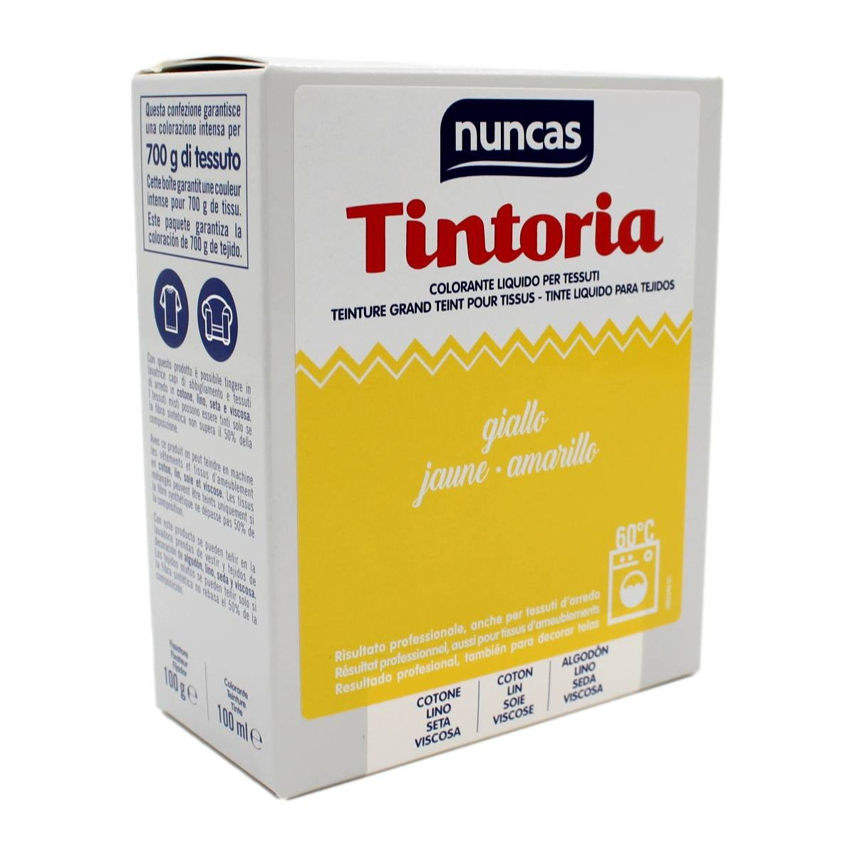 NUNCAS TINTORIA COLORANTE LIQUIDO PER TESSUTI GIALLO