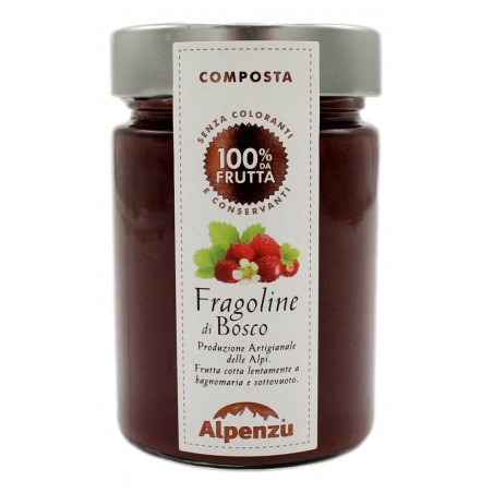 ALPENZU COMPOSTA DI FRAGOLINE DI BOSCO 100% FRUTTA