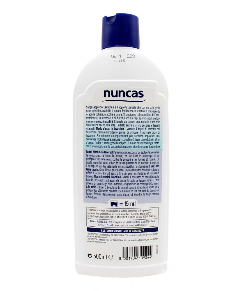 Nuncas Senza Grinze Appretto Liquido 500 ML - Drogheria Olimpia