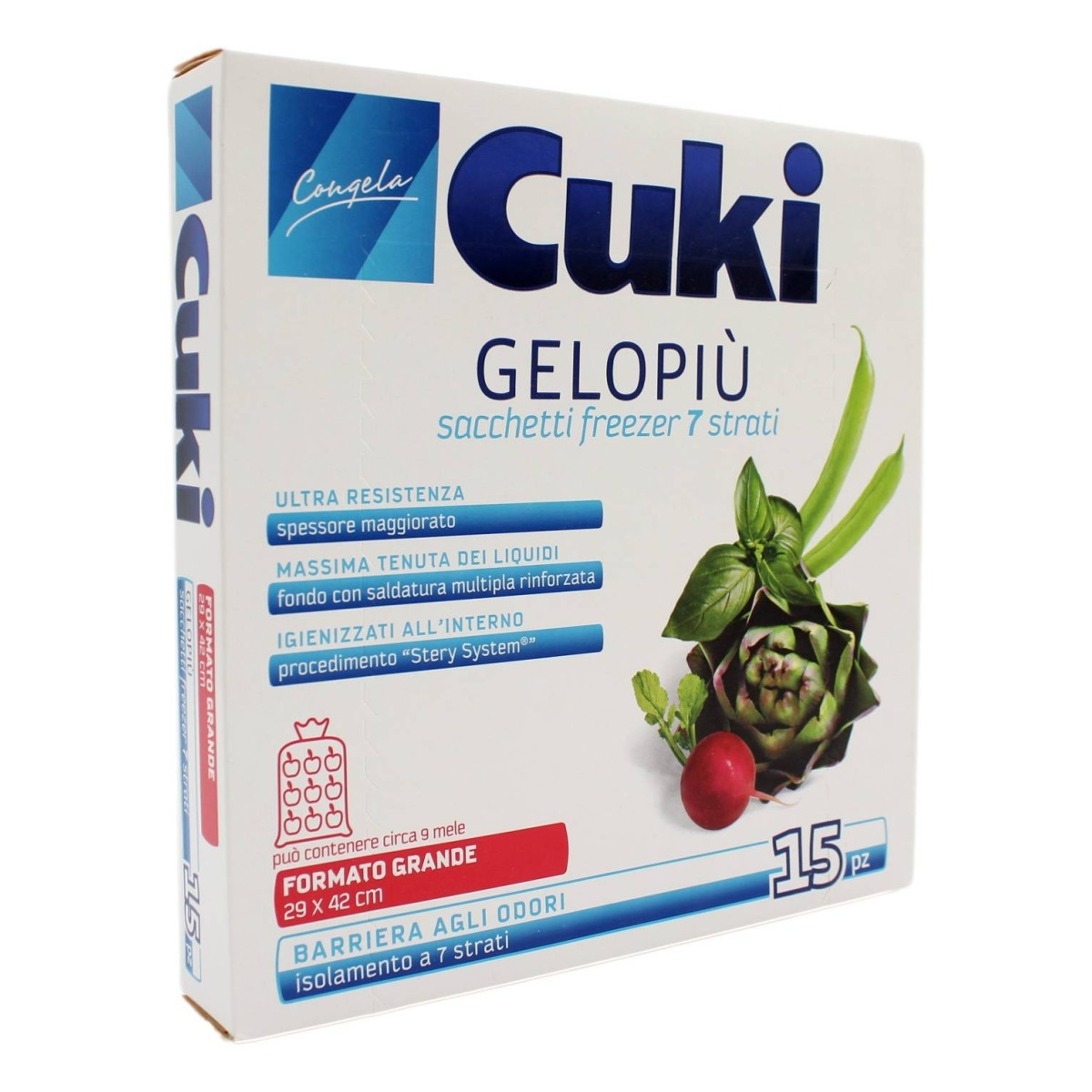 Cuki Gelopiù Sacchetti Freezer formato grande 29x42