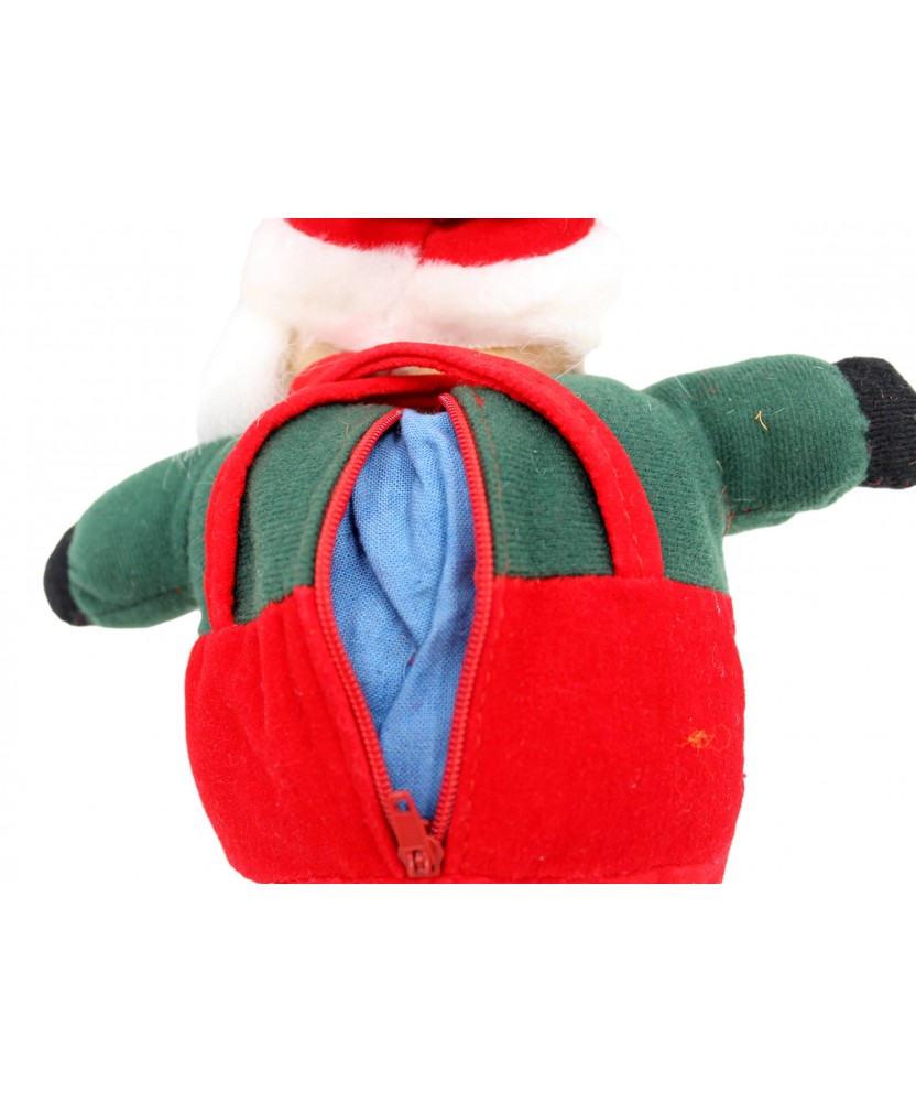 PELUCHE DI BABBO NATALE CON TASCA INTERNA