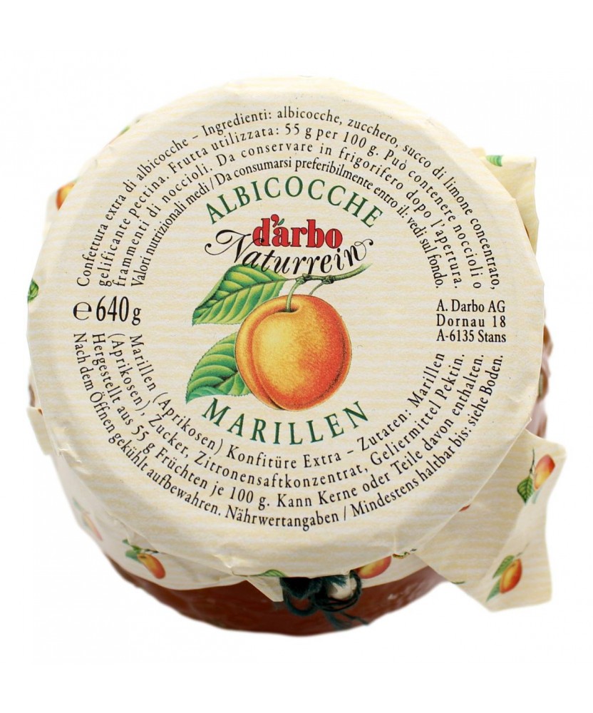 D'ARBO CONFETTURA EXTRA DI ALBICOCCHE 640 GR