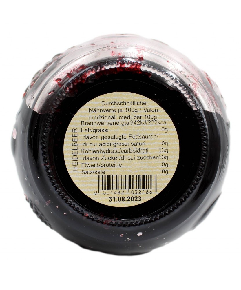 D'ARBO CONFETTURA EXTRA DI MIRTILLI NERI 640 GR
