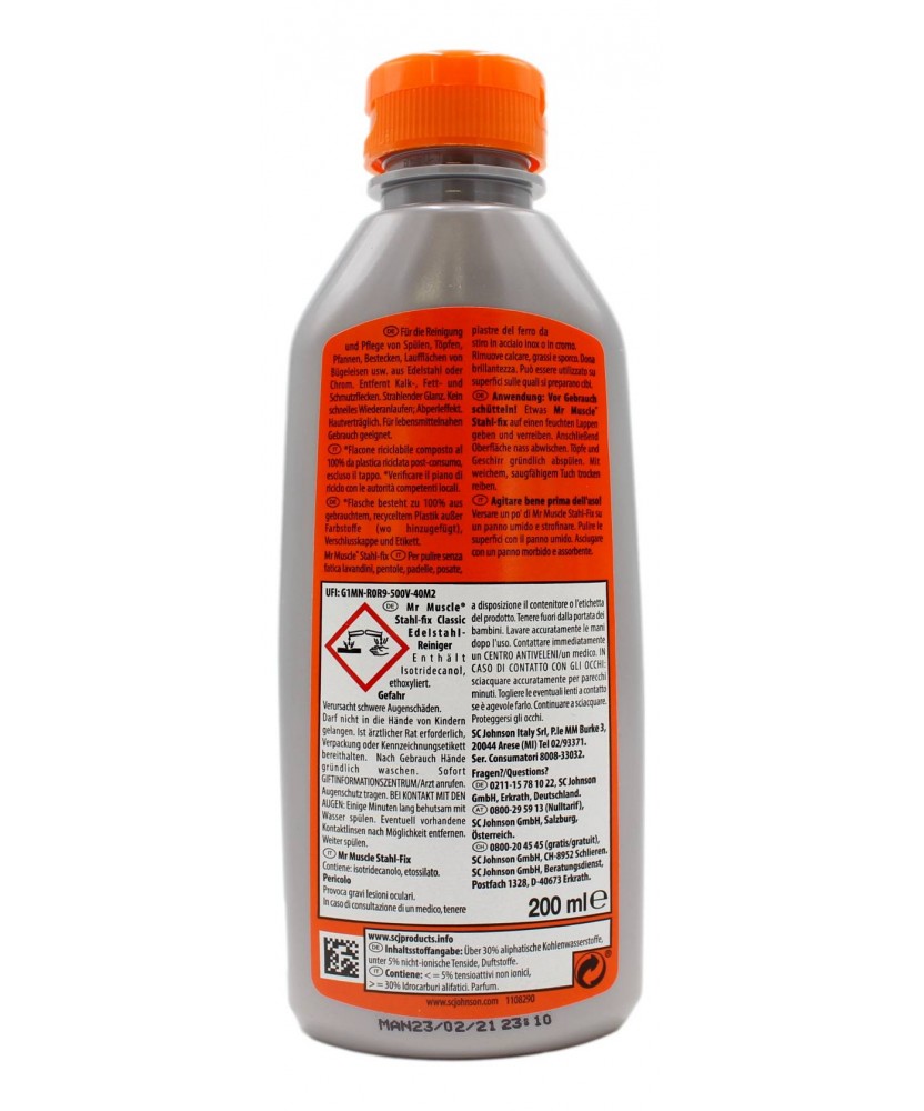 MR MUSCLE STAHL-FIX CLASSIC CREMA ACCIAIO