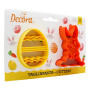 DECORA TAGLIAPASTA IN PLASTICA CONIGLIO E UOVO DECORATO