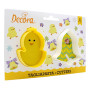 DECORA TAGLIAPASTA IN PLASTICA PULCINO E CAMPANA