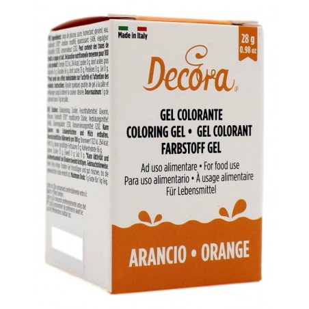 DECORA GEL COLORANTE AD USO ALIMENTARE ARANCIO