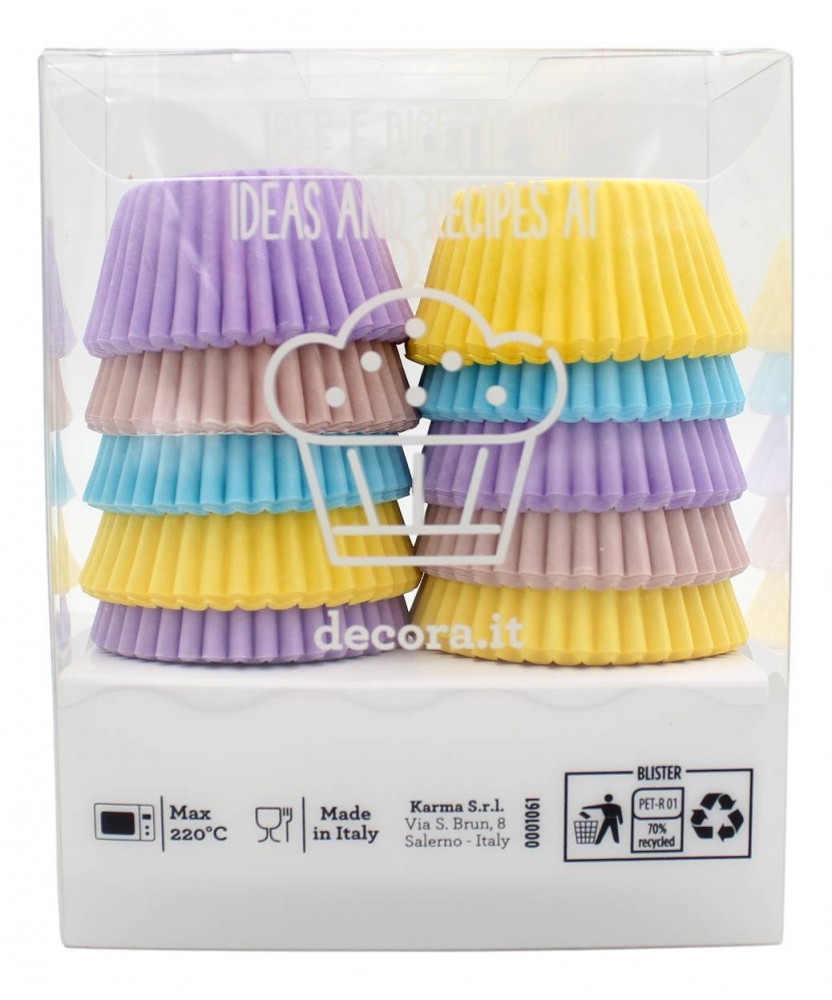 CAKE DESIGN PIROTTINI MINI MUFFIN PASTELLO 32X22 MM