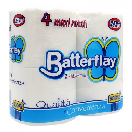 SODAY BATTERFLAY CARTA IGIENICA 2 VELI 4 PZ
