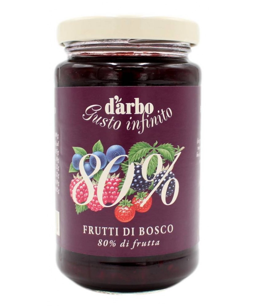 D'ARBO 80% DI FRUTTA CREMA DA SPALMARE DI FRUTTI DI BOSCO 250 GR