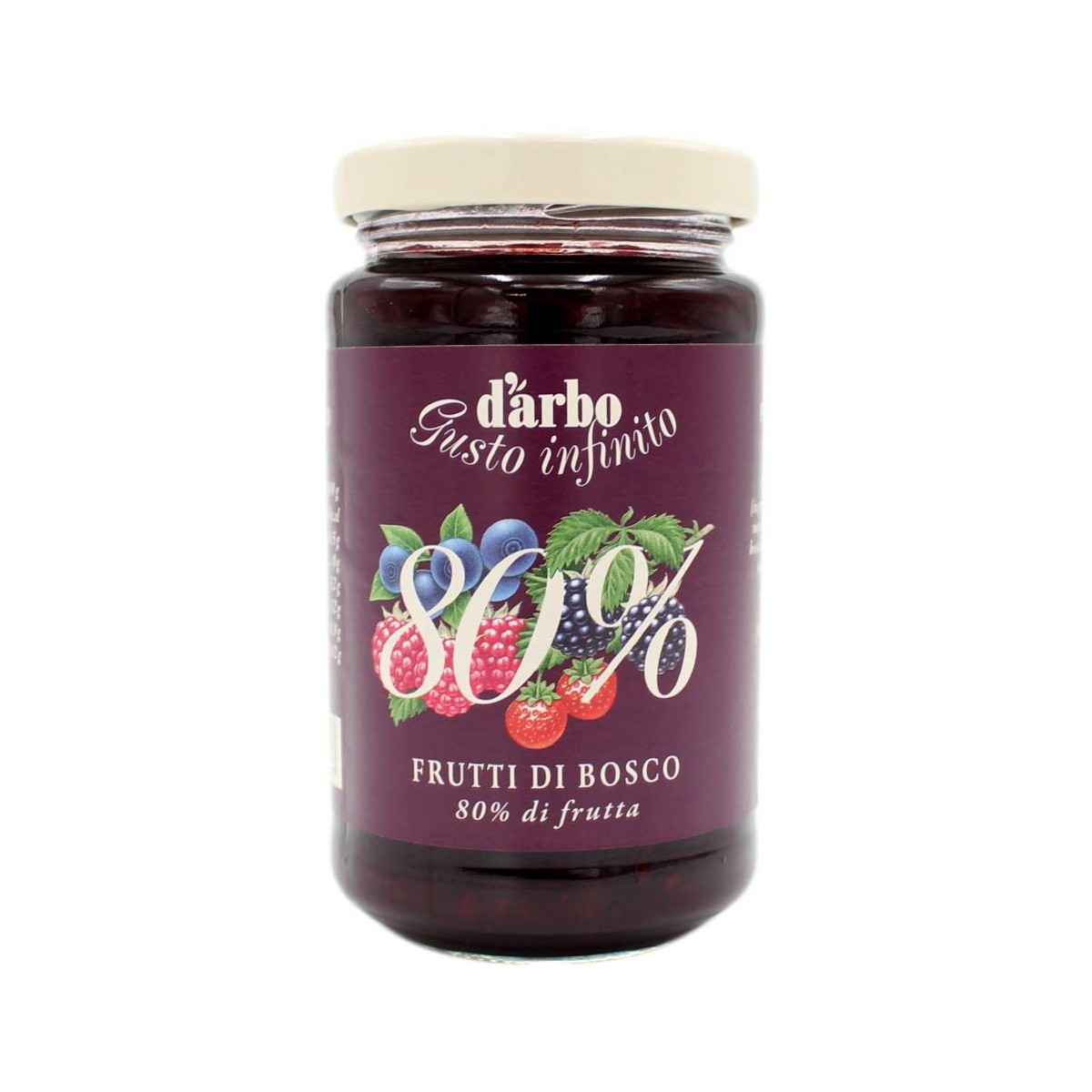 D'ARBO 80% DI FRUTTA CREMA DA SPALMARE DI FRUTTI DI BOSCO 250 GR