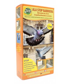 MONDO VERDE ALA STOP BARRIERA BARRETTE IN POLICARBONATO E ACCIAIO 6X25 CM