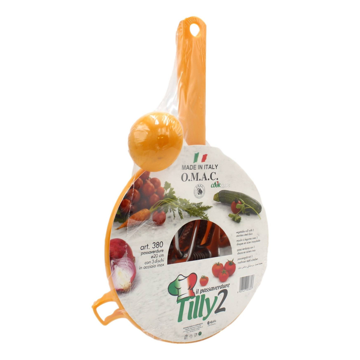 O.M.A.C. IL PASSAVERDURE TILLY2 Ø 20 CM CON 3 DISCHI 1 PZ