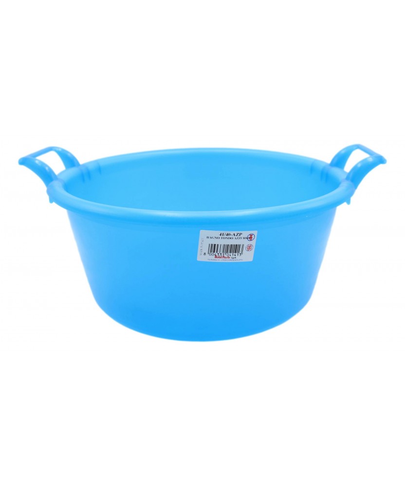 MOBIL PLASTIC BAGNO TONDO AZZURRO 41/40-AZP