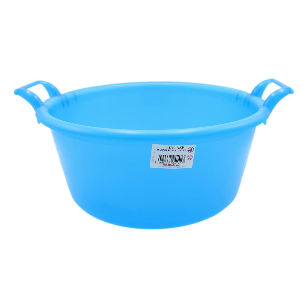 MOBIL PLASTIC BAGNO TONDO AZZURRO 41/40-AZP