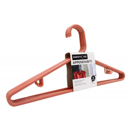 PERFETTO PIU' APPENDIABITI CON GANCI PER GONNE E PANTALONI 42 CM 4 PZ