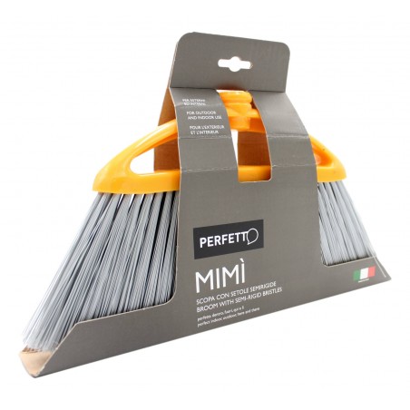 PERFETTO MIMI' SCOPA CON SETOLE SEMIRIGIDE PER ESTERNI ED INTERNI SENZA MANICO 1 PZ