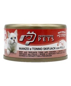 PROFESSIONAL PETS GATTO MANZO E TONNO CON POLLO