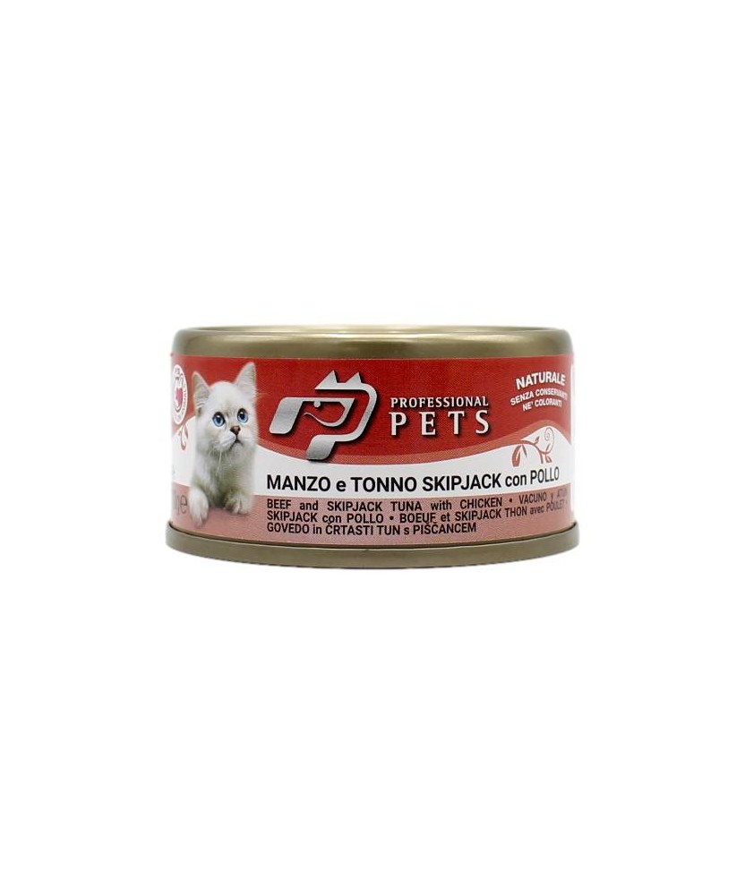 PROFESSIONAL PETS GATTO MANZO E TONNO CON POLLO