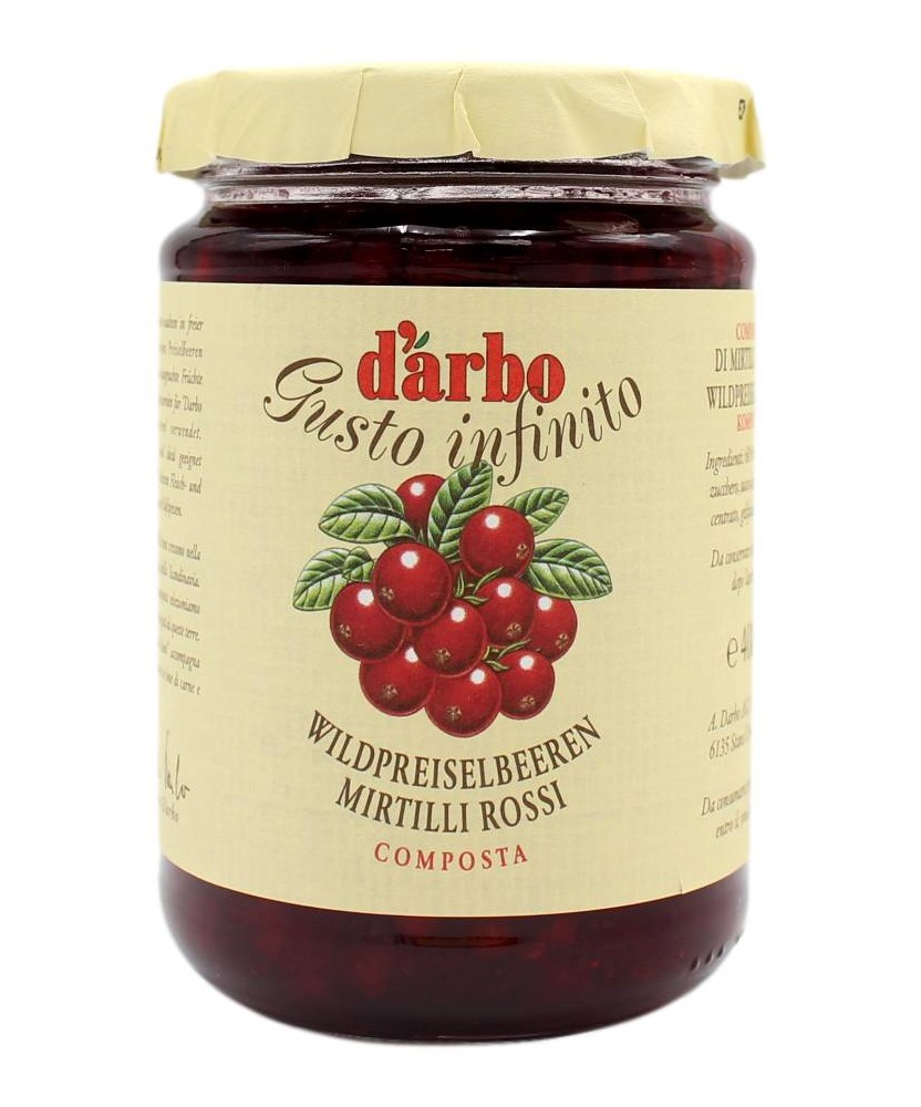 D'ARBO COMPOSTA DI MIRTILLI ROSSI 400 GR